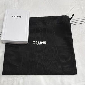 Celine Black Satin Pouch